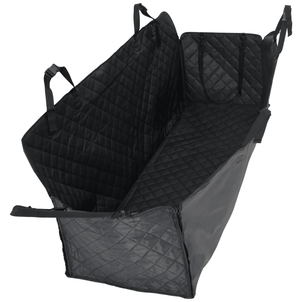 VidaXL bilsædebetræk til hunde 137x46x50 cm sort