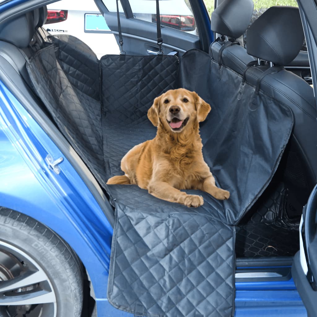 VidaXL bilsædebetræk til hunde 137x46x50 cm sort