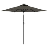 Vidaxx parasol med stålstang 225x225x212 cm antracit