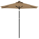 Vidaxx parasol med stålstang 225x225x212 cm taupe