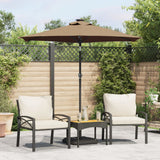 Vidaxx parasol med stålstang 225x225x212 cm taupe