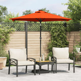 Vidaxx parasol med stålstang 225x225x212 cm terracotta farvet