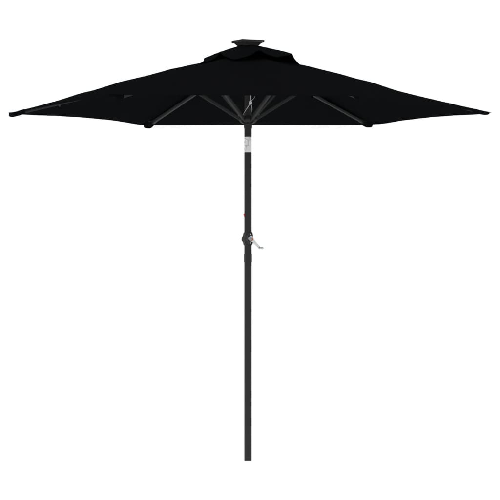 Vidaxx parasol med stålstang 225x225x212 cm sort