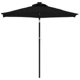 Vidaxx parasol med stålstang 225x225x212 cm sort