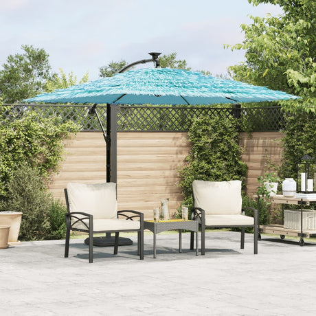Vidaxx parasol med stålstang 246x246x230 cm blå