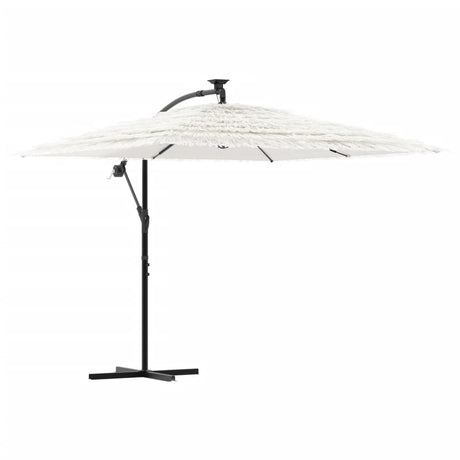 Vidaxx parasol med stålstang 246x246x230 cm hvid