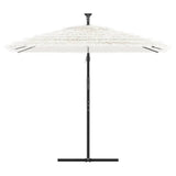 Vidaxx parasol med stålstang 246x246x230 cm hvid