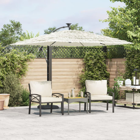 Vidaxx parasol med stålstang 246x246x230 cm hvid