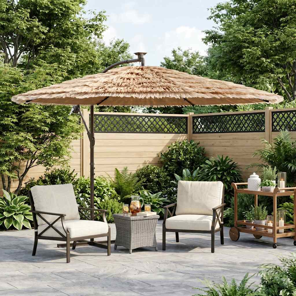 Vidaxx parasol med stålstang 269x269x235 cm brun