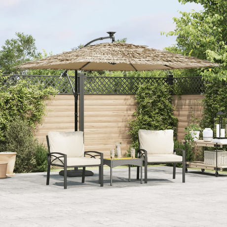 Vidaxx parasol med stålstang 269x269x235 cm brun