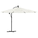 Vidaxx parasol med stålstang 269x269x235 cm hvid