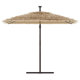 Vidaxx parasol med stålstang 290x290x238 cm brun