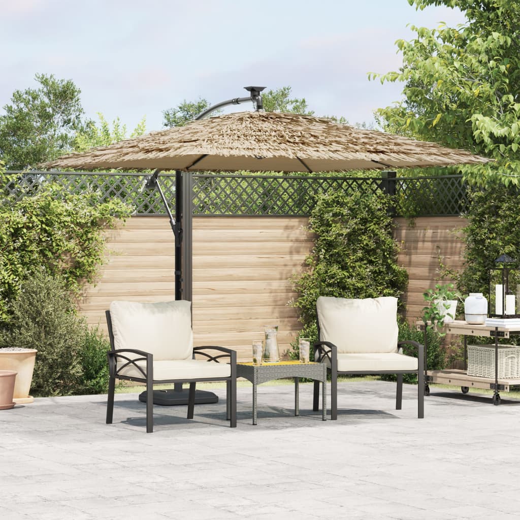 Vidaxx parasol med stålstang 290x290x238 cm brun