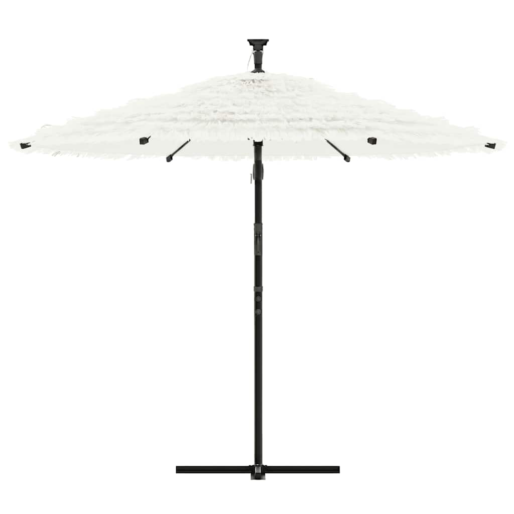 VidaXL parasol med stålstang 290x290x238 cm hvid