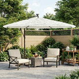 VidaXL parasol med stålstang 290x290x238 cm hvid