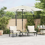 Vidaxx parasol med stålstang 248x248x248 cm hvid