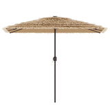 Vidaxx parasol med stålstang 300x200x250 cm brun