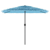 Vidaxx parasol med stålstang 300x200x250 cm blå