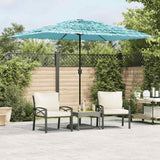 Vidaxx parasol med stålstang 300x200x250 cm blå