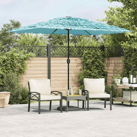 Vidaxx parasol med stålstang 300x200x250 cm blå