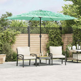 Vidaxx parasol med stålstang 300x200x250 cm grøn