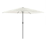 Vidaxx parasol med stålstang 300x200x250 cm hvid