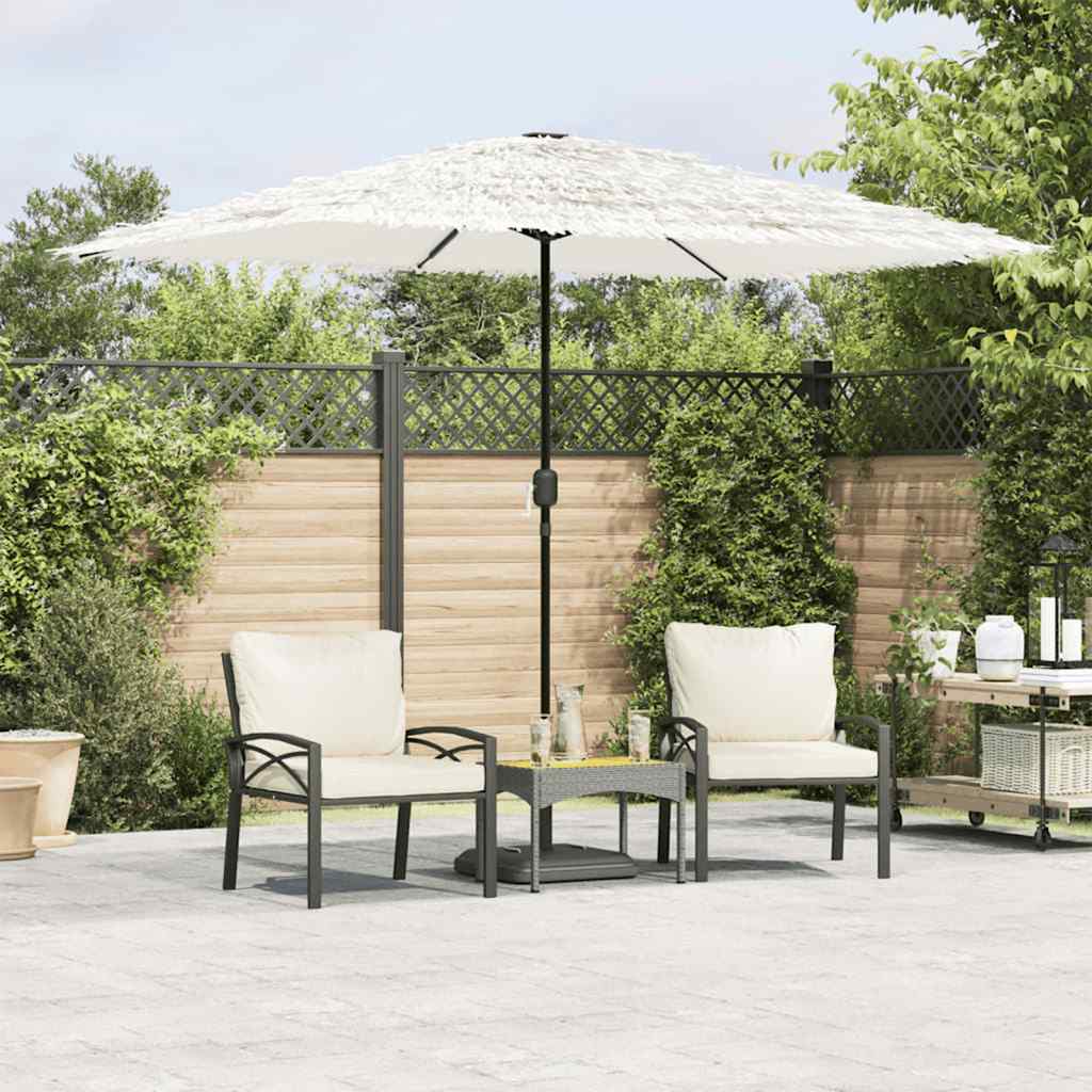 Vidaxx parasol med stålstang 300x200x250 cm hvid