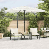 Vidaxx parasol med stålstang 300x200x250 cm hvid