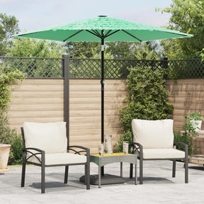 Vidaxx parasol med stålstang 223x223x213 cm grøn