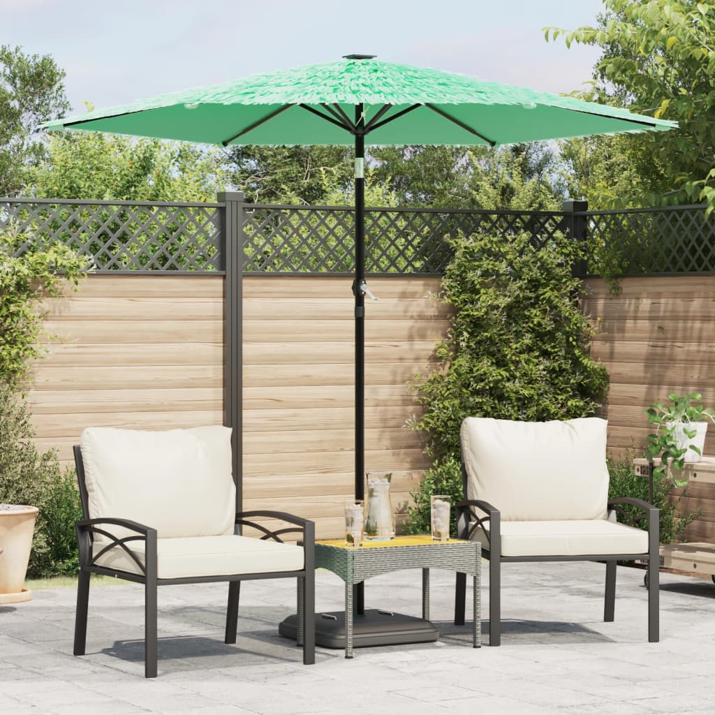 Vidaxx parasol med stålstang 223x223x213 cm grøn