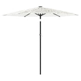 Vidaxx parasol med stålstang 223x223x213 cm hvid