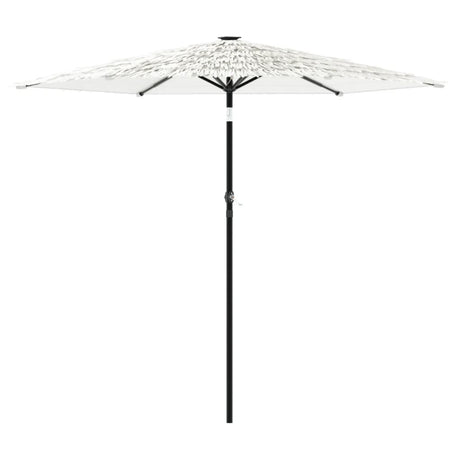 Vidaxx parasol med stålstang 223x223x213 cm hvid