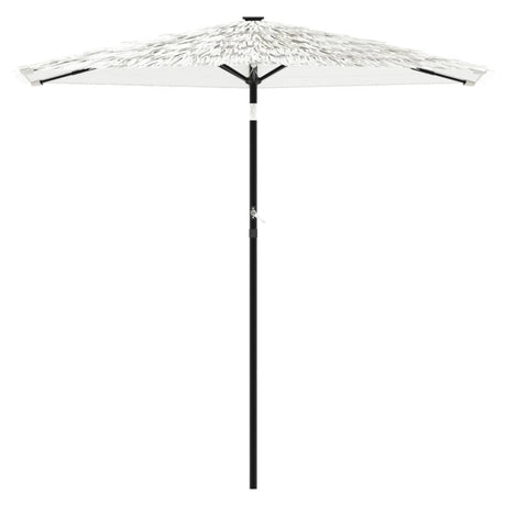 Vidaxx parasol med stålstang 223x223x213 cm hvid