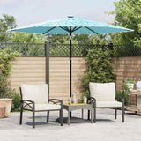 VidaXL parasol med stålstang 268x268x226 cm blå