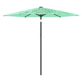 Vidaxx parasol med stålstang 268x268x226 cm grøn