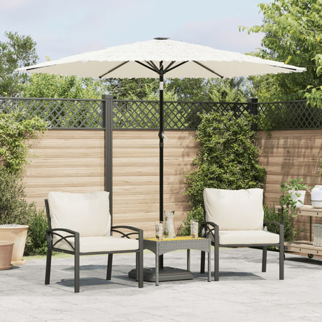 Vidaxx parasol med stålstang 268x268x226 cm hvid