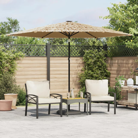 Vidaxx parasol med stålstang 288x288x225 cm brun