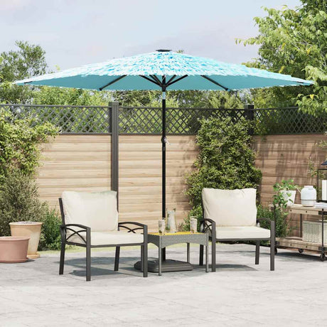 Vidaxx parasol med stålstang 288x288x225 cm blå