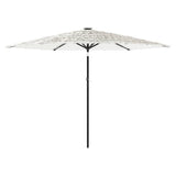 Vidaxx parasol med stålstang 288x288x225 cm hvid