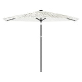 Vidaxx parasol med stålstang 288x288x225 cm hvid