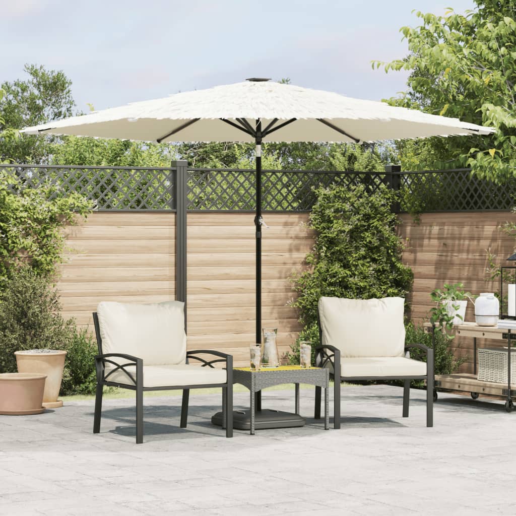 Vidaxx parasol med stålstang 288x288x225 cm hvid