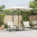 Vidaxx parasol med stålstang 288x288x225 cm hvid