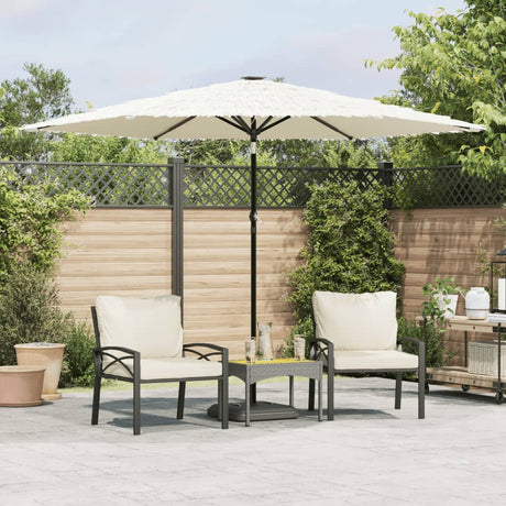 Vidaxx parasol med stålstang 288x288x225 cm hvid