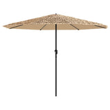 Vidaxx parasol med stålstang 324x324x247 cm brun
