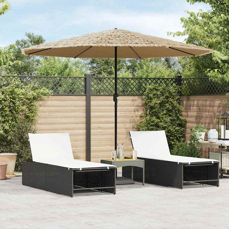 Vidaxx parasol med stålstang 324x324x247 cm brun