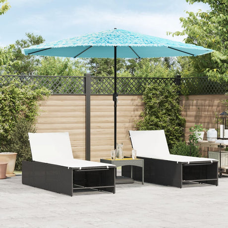 Vidaxx parasol med stålstang 324x324x247 cm blå