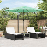 Vidaxx parasol med stålstang 324x324x247 cm grøn