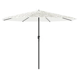 Vidaxx parasol med stålstang 324x324x247 cm hvid