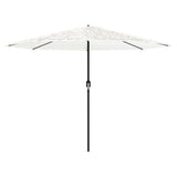 Vidaxx parasol med stålstang 324x324x247 cm hvid