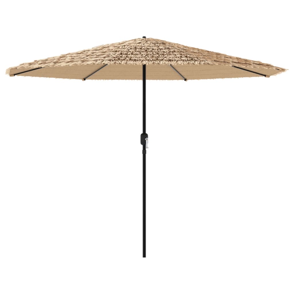 VidaXL parasol med stålstang 388x388x248 cm brun